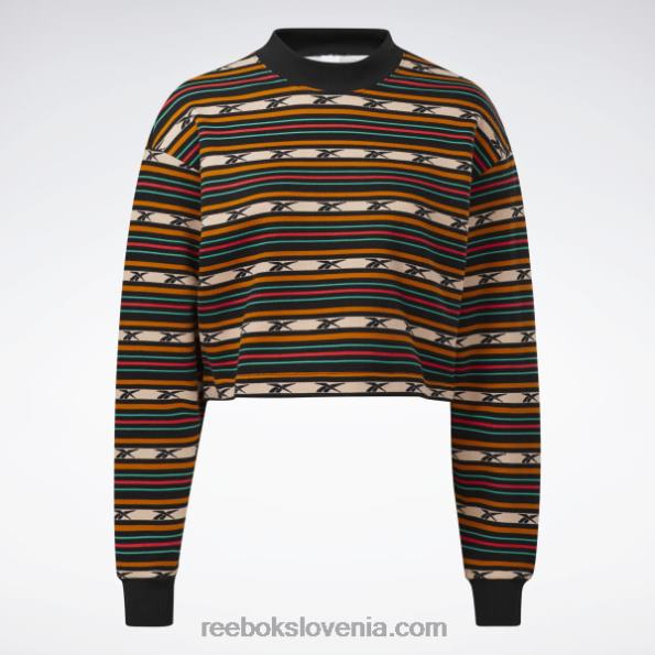 Reebok puloverji s klasičnim potiskom R22JR995 Črna ženske