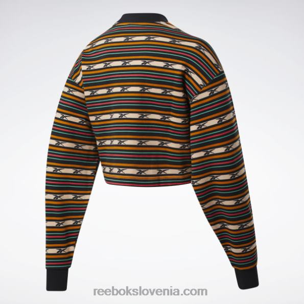 Reebok puloverji s klasičnim potiskom R22JR995 Črna ženske