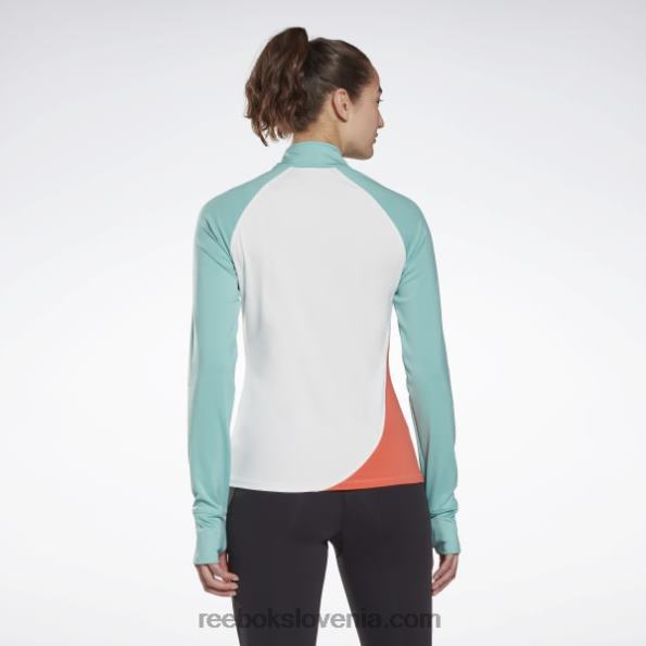 Reebok tekaški pulover z zadrgo R22JR702 bela ženske
