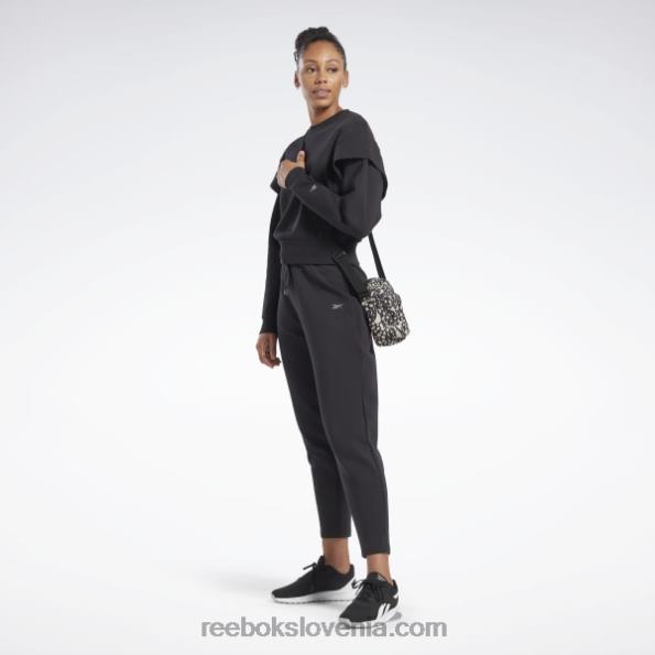 Reebok bombažni srednji sloj Dreamblend R22JR765 Črna ženske