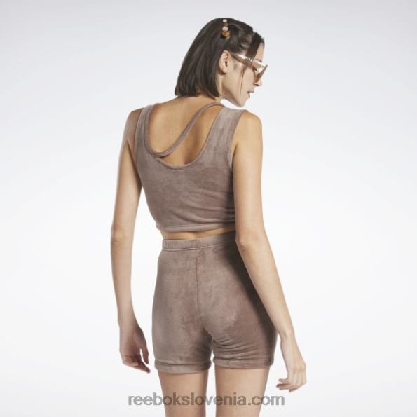 Reebok klasični top iz pliša R22JR891 taupe ženske