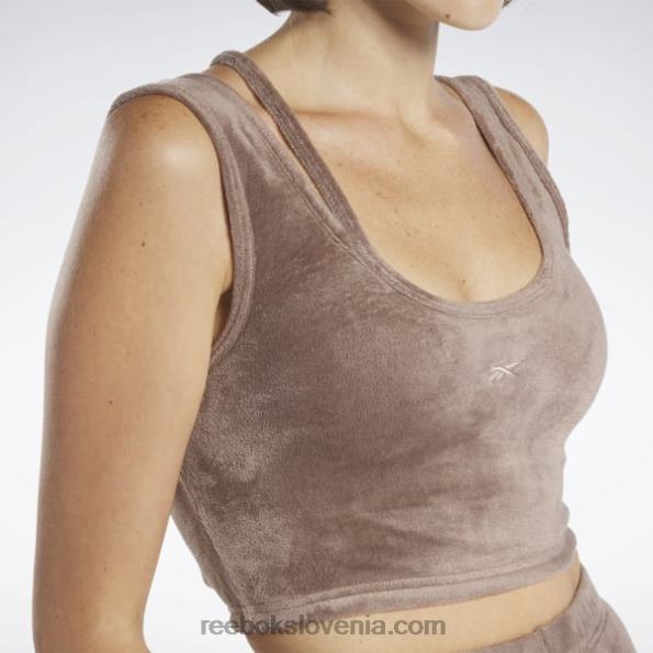 Reebok klasični top iz pliša R22JR891 taupe ženske