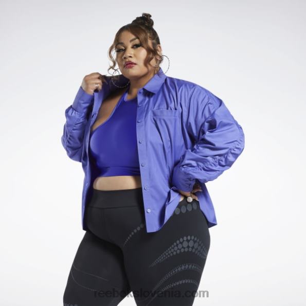 Reebok majica cardi b (plus size) R22JR361 vijolično vzdušje ženske