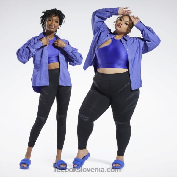 Reebok majica cardi b (plus size) R22JR361 vijolično vzdušje ženske