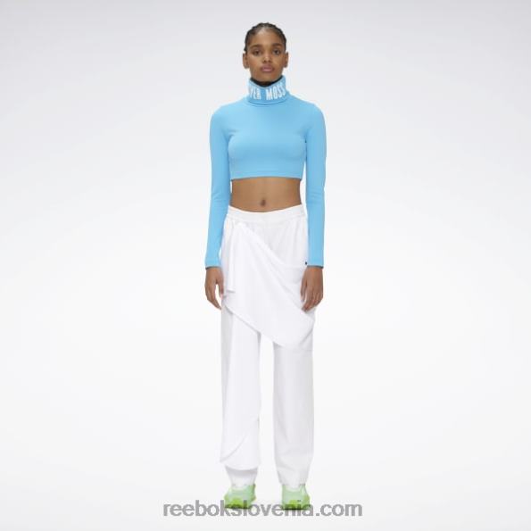 Reebok majica z ovratnikom iz pyer moss R22JR847 vedno modra ženske