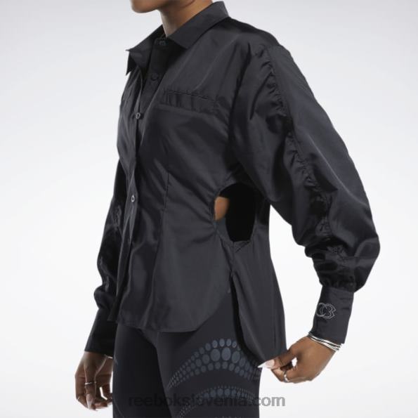 Reebok top cardi b R22JR342 Črna ženske