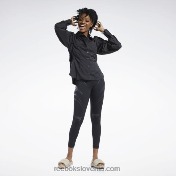 Reebok top cardi b R22JR342 Črna ženske