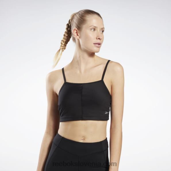 Reebok yoga performance rib crop top R22JR917 Črna ženske